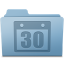 Schedule Folder Blue icon